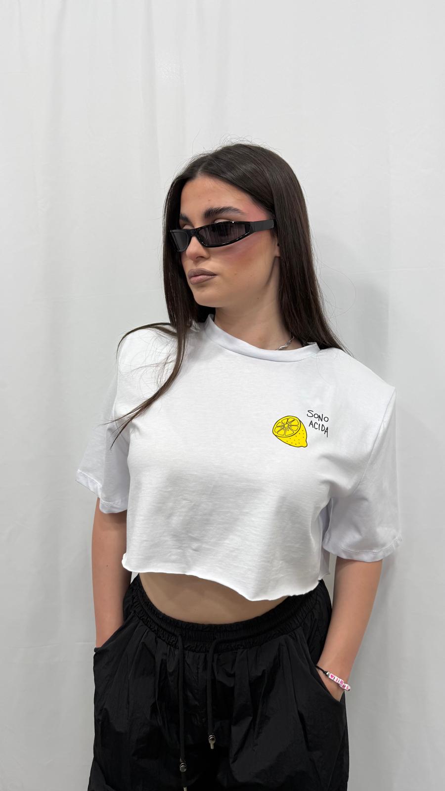 T-shirt con scritta
