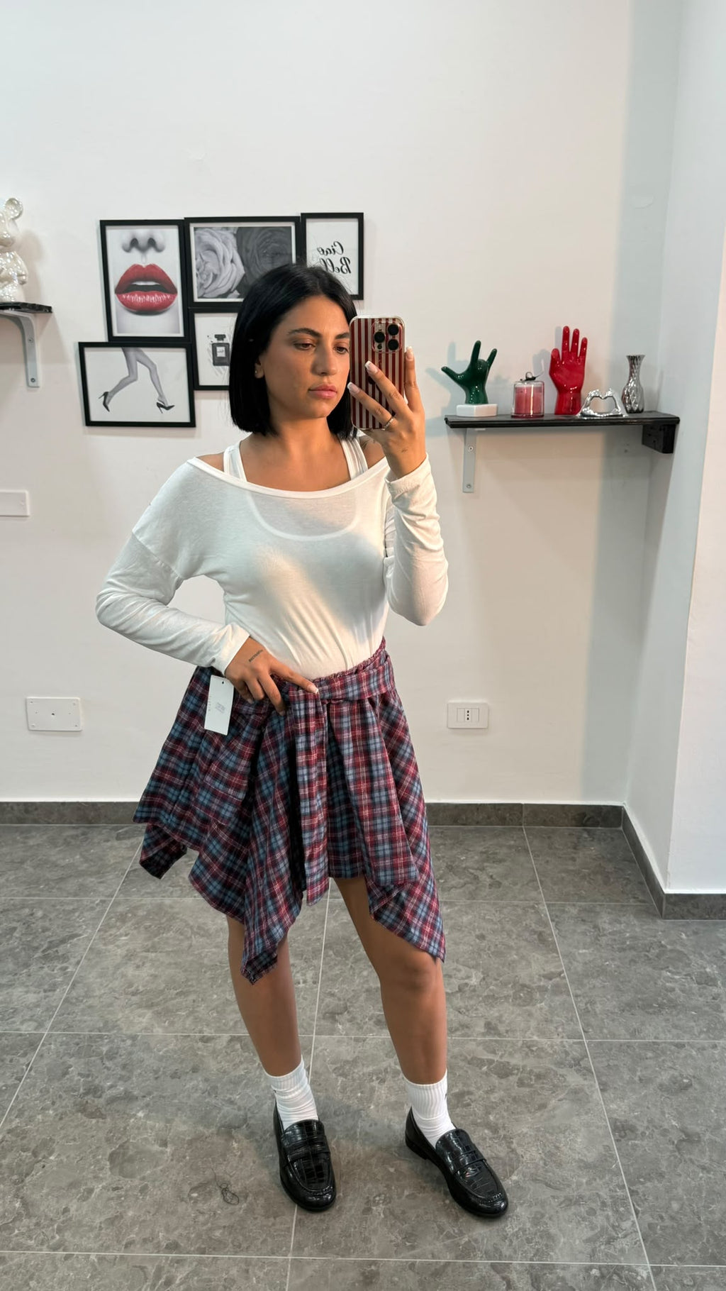 Gonna pantaloncino camicia