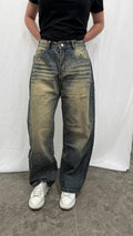 Jeans balloon sabbiato