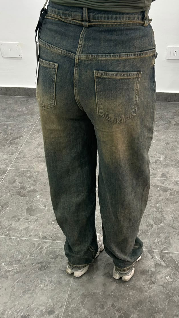 Jeans balloon sabbia