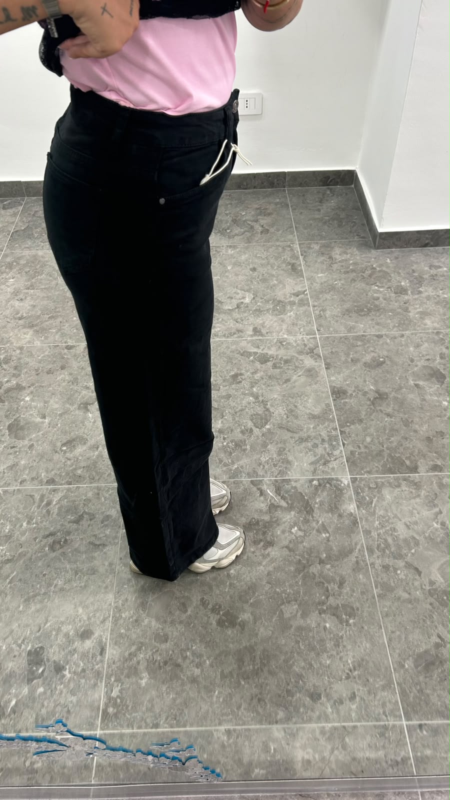 Jeans palazzo nero