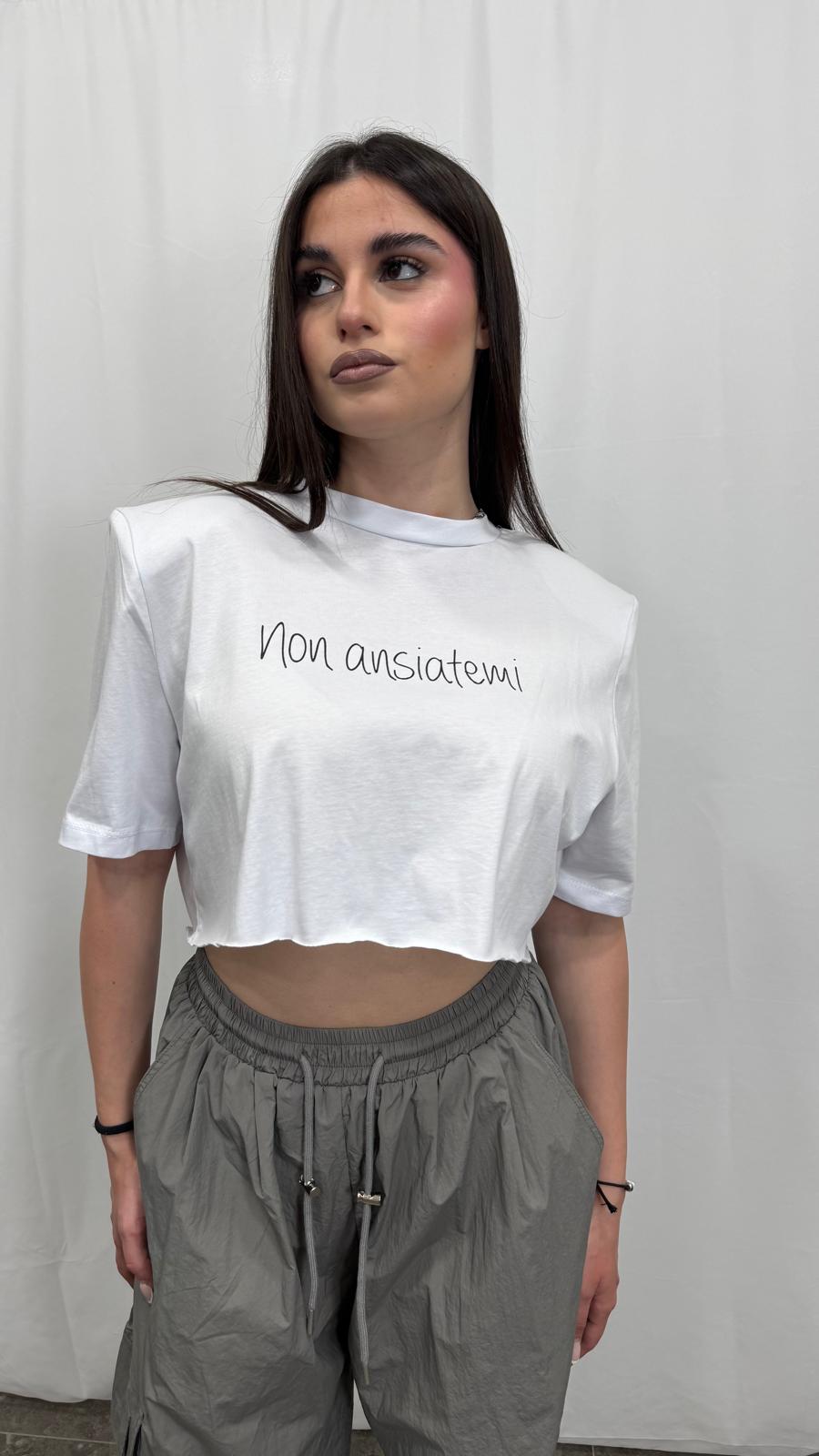 T-shirt con scritta